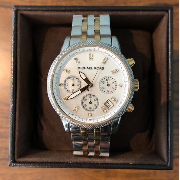Michael Kors Accessories - Michael Kors Women's Two-Tone Chronograph Watch